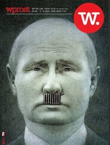 Criza energetică - Putin apare cu o mustaţă-calorifer pe coperta revistei poloneze Wprost 