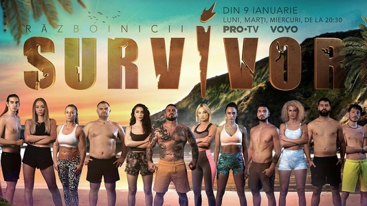 "Survivor România" va începe pe 9 ianuarie la Pro TV. Au fost anunţaţi cei 12 concurenţi din echipa Războinicilor