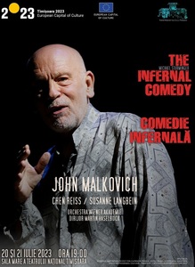 John Malkovich prezintă la Timişoara spectacolul "The Infernal Comedy"