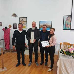 Premiul Naţional "Constantin Brâncuşi" 2022, decernat de Institutul Cultural Român sculptorului Liviu Mocan