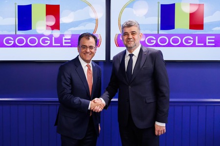 Marcel Ciolacu, întâlnire cu conducerea Google /  A discutat despre investiţii majore în centre de date şi servicii de cloud pentru infrastructura informatică a statului român