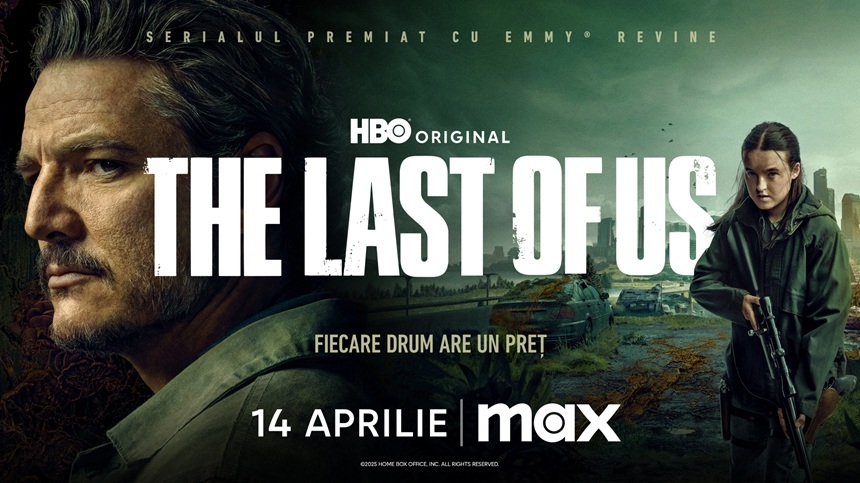 Al doilea sezon din „The Last of Us”, „Povestea slujitoarei”, „Hacks” şi Campionatul Mondial de snooker, din aprilie pe Max