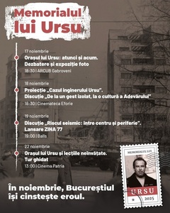 Comemorarea inginerului Gheorghe Ursu - Documentar, dezbateri şi tur ghidat la Cluj şi în Bucureşti