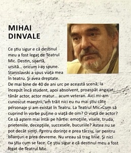 Mihai Dinvale, actor şi fost director al Teatrului Mic, a murit