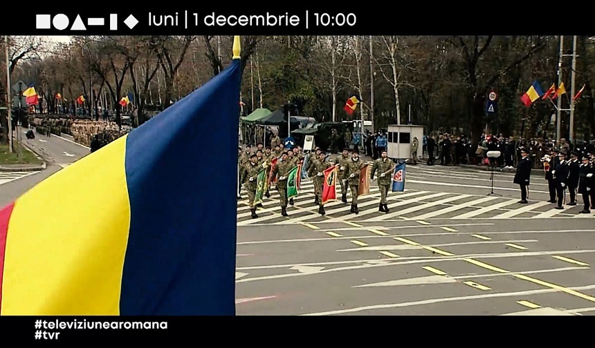 Paradele de 1 Decembrie, în prim-plan la TVR prin ediții speciale și concerte