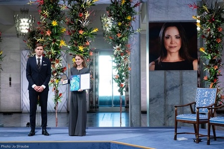 Opozanta venezueleană Machado a reapărut la Oslo, la o zi după ce a primit Premiul Nobel pentru Pace - VIDEO