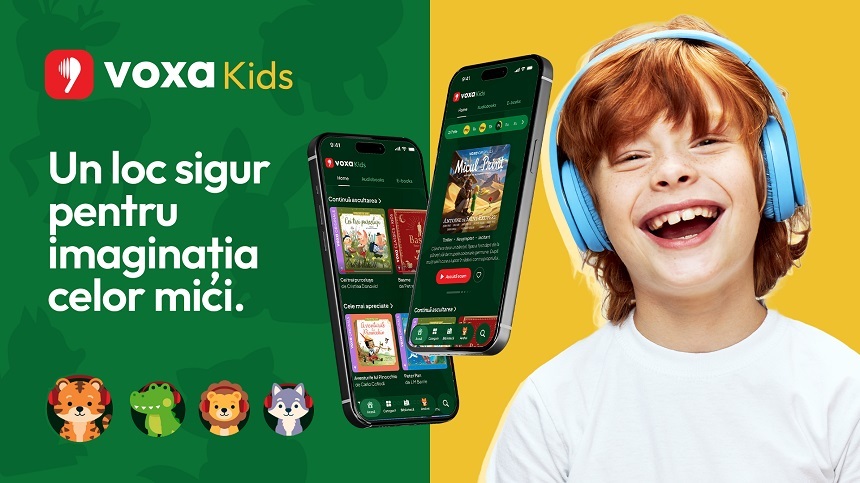 Voxa Kids - Un spaţiu sigur pentru copii, unde pot explora poveşti şi asculta audiobookuri