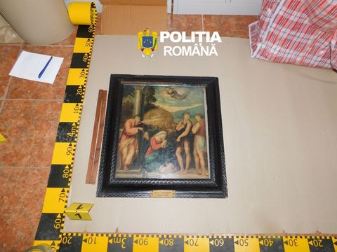 Poliţia Română anunţă că zece picturi de peste 90.000 de euro, furate din Italia, au fost recuperate în Constanţa şi predate autorităţilor italiene/ Patru români, cercetaţi pentru furt calificat şi import ilegal de bunuri culturale pe teritoriul României