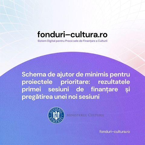 Festivaluri de muzică şi film, între proiectele finanţate de Ministerul Culturii în prima sesiune a „Schemei de ajutor de minimis pentru sectorul cultural independent”