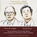 Premiul Nobel pentru Chimie pe 2026, acordat lui Henri B. Kagan şi Kenso Soai „pentru descoperirea efectelor neliniare şi a autocatalizei în sinteza organică asimetrică”/ VIDEO