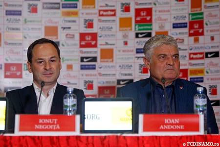 Calităţile pentru care Negoiţă l-a ales pe Andone antrenor al FC Dinamo: Experienţă, performanţă, caracter