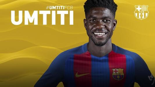 FC Barcelona l-a achiziţionat pe Samuel Umtiti cu 25 de milioane de euro