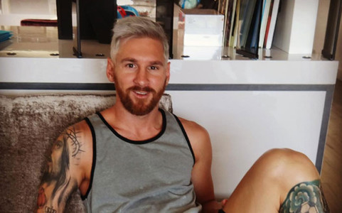 Lionel Messi şi-a schimbat look-ul şi şi-a vopsit părul blond