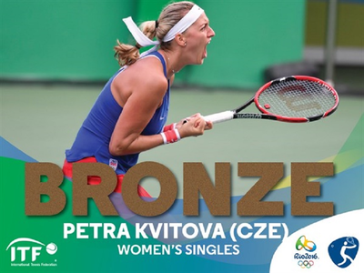 Petra Kvitova a câştigat medalia de bronz la tenis feminin, la JO de la Rio