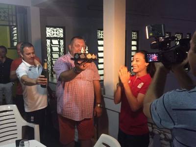 Cătălina Ponor, sărbătorită la Rio cu tort şi şampanie la împlinirea a 29 de ani