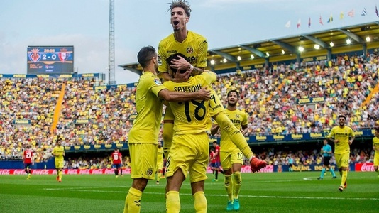 Villarreal a obţinut o victorie, scor 3-1 cu Osasuna, înaintea meciului cu FC Steaua din Liga Europa