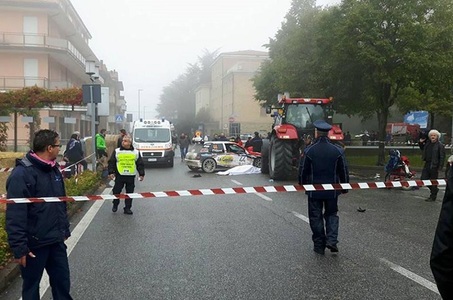O persoană a murit şi alte opt au fost rănite într-un accident la un raliu în San Marino - VIDEO