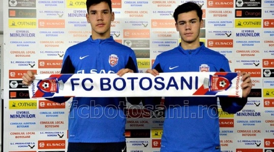 FC Botoşani a legitimat un jucător în vârstă de 17 ani, Andrei Chindriş, şi un fotbalist de 18 ani, Alexandru Corban