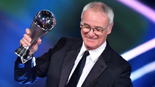 Claudio Ranieri a fost desemnat antrenorul anului 2016 la gala FIFA - The Best