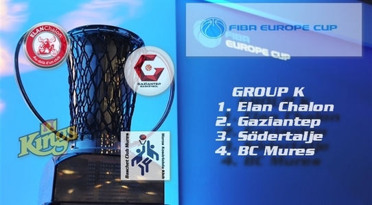 BC Mureş - Elan Chalon, scor 66-88, în faza a doua a grupelor FIBA Europe Cup la baschet masculin