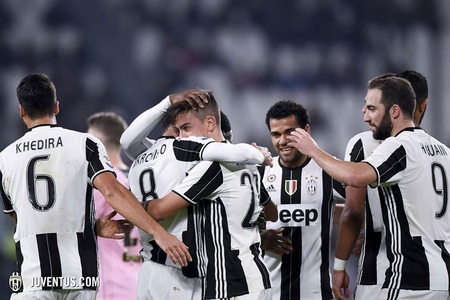 Juventus Torino a înregistrat a 29-a victorie consecutivă pe teren propriu în Serie A, scor 4-1 cu Palermo