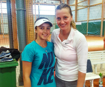 Petra Kvitova s-a antrenat cu Oana Gavrilă la Nisa