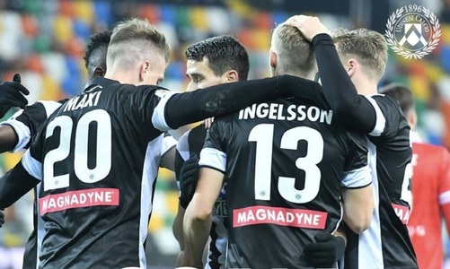 Udinese s-a calificat în optimile Cupei Italiei, după ce a învins Perugia cu 8-3. Maxi Lopez a marcat patru goluri