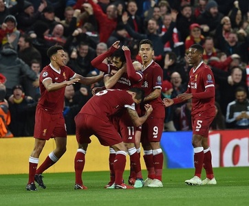 Salah, două goluri şi două pase de gol, în Liverpool-AS Roma, scor 5-2, în prima manşă a semifinalelor Ligii Campionilor