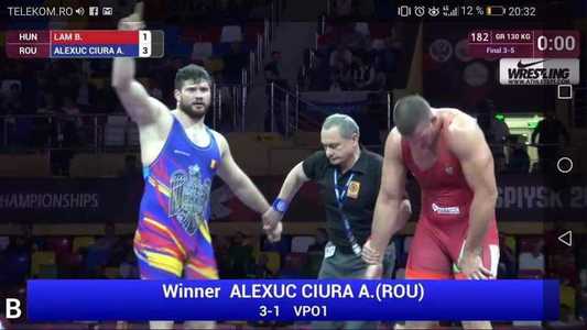 Alin Alexuc, a doua medalie pentru România la CE de lupte, bronz la greco-romane, categoria 130 de kilograme