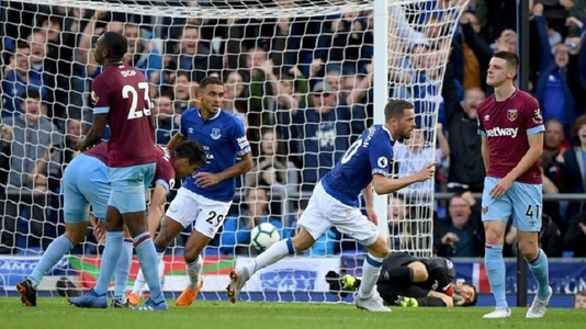 Premier League: Everton a fost învinsă acasă de West Ham, scor 3-1