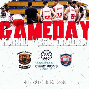 Karhu – CSM Oradea, scor 87-84, în primul tur al Basketball Champions League