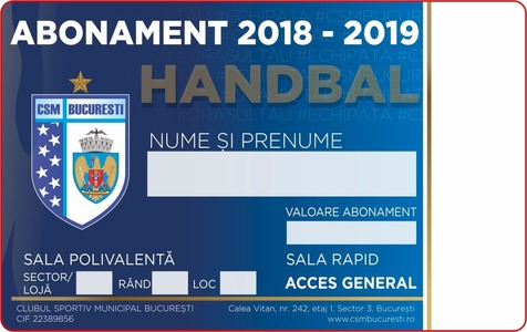 CSM Bucureşti a pus în vânzare abonamentele pentru sezonul 2018/2019