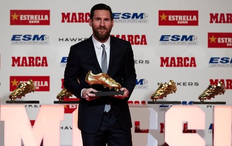 Messi a primit a Gheata de Aur pentru a cincea oară în carieră