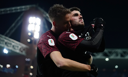 AC Milan în sferturile Cupei Italiei, după 2-0 cu Sampdoria, goluri marcate în prelungiri