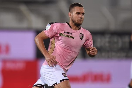 George Puşcaş a înscris un gol pentru Palermo în Serie B, la doar două minute după ce a intrat pe teren