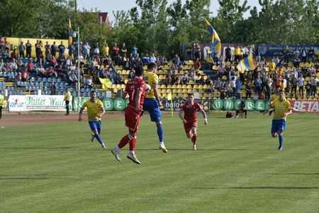 Dinamo a fost învinsă de Dunărea Călăraşi, scor 1-0, în Liga I