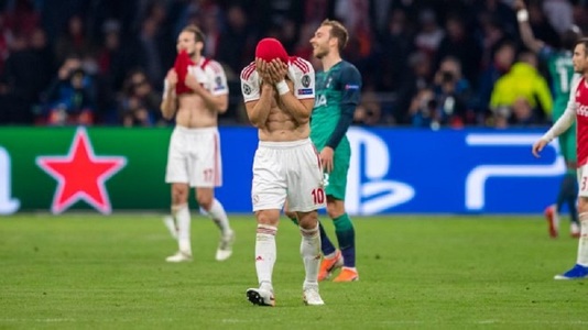 Acţiunile Ajax Amsterdam au scăzut cu 20 la sută după eliminarea echipei din Liga Campionilor
