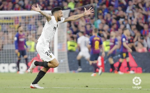 Valencia a învins FC Barcelona, scor 2-1, şi a câştigat Cupa Spaniei
