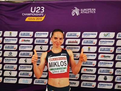 Atleta Andrea Mikloş, medalie de bronz la CE de tineret, în proba de 400 de metri