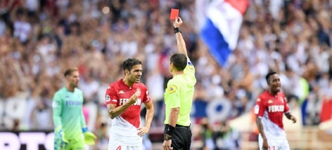 AS Monaco – Lyon, scor 0-3, în deschiderea sezonului Ligue 1. Fabregas a fost eliminat