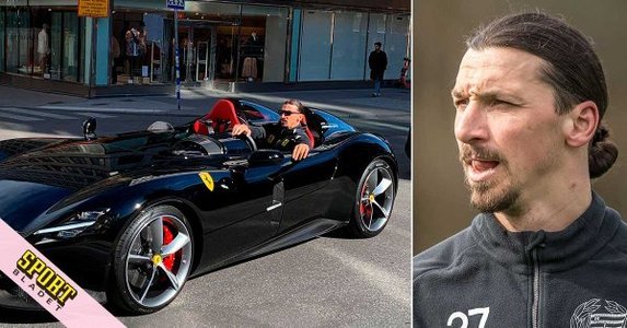 Ibrahimovici va fi amendat după ce a circulat pe străzile din Stockholm cu un automobil Ferrari neînmatriculat
