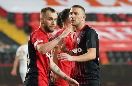 Remiză pentru Gaziantep FK în primul meci după trei luni: scor 1-1 cu Ankaragucu. A marcat Maxim, din penalti