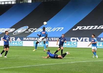Napoli a fost învinsă de Atalanta, scor 2-0, în Serie A