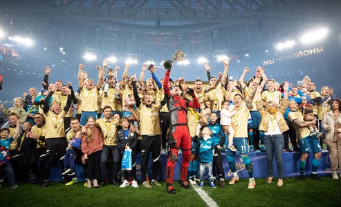 Zenit Sankt Petersburg a câştigat pentru a treia oară consecutiv titlul în Rusia