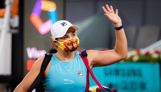 Ashleigh Barty, în sferturi la Madrid Open, după o victorie în două seturi cu Iga Swiatek