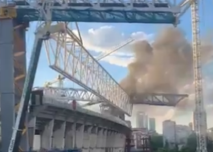 Incendiu la stadionul Santiago Bernabeu – VIDEO