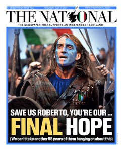 Scoţienii şi-au ales favorita din finala Euro-2020: Salvează-ne, Roberto, tu eşti... ultima speranţă!
