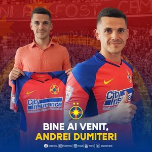 Atacantul Andrei Dumiter va juca la FCSB