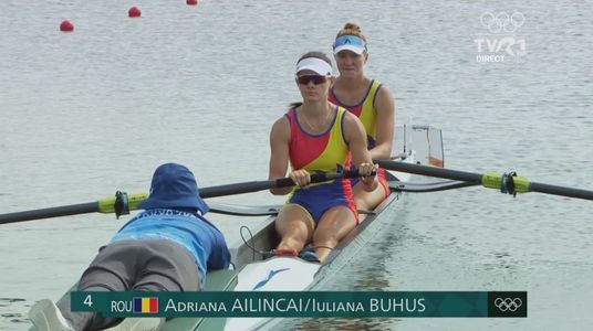 JO, canotaj: Adriana Ailincăi şi Iuliana Buhuş, locul 9 la dublu rame feminin