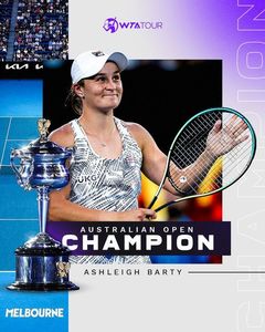 Ashleigh Barty a învins-o pe Danielle Collins şi a câştigat turneul Australian Open. Este al treilea titlu de grand slam pentru jucătoarea australiană
